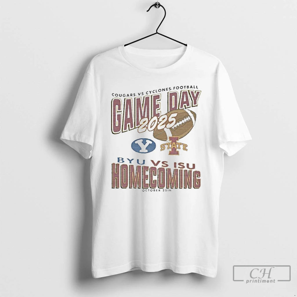 Premium Iowa State Cyclones Vs Byu Cougars 2025 Homecoming Gameday Football T Shirts