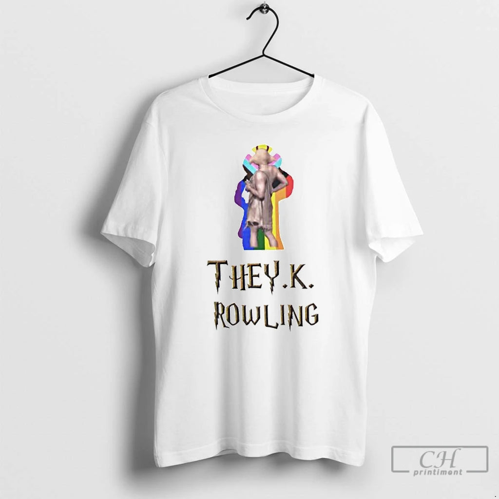 Premium J K Rowling They K Rowling Pride Flag Ornaments T Shirts