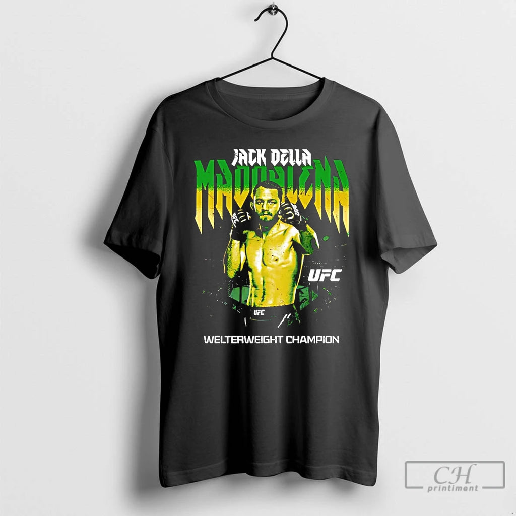 Premium Jack Della Maddalena Fighter Welterweight Champion Pose T Shirts