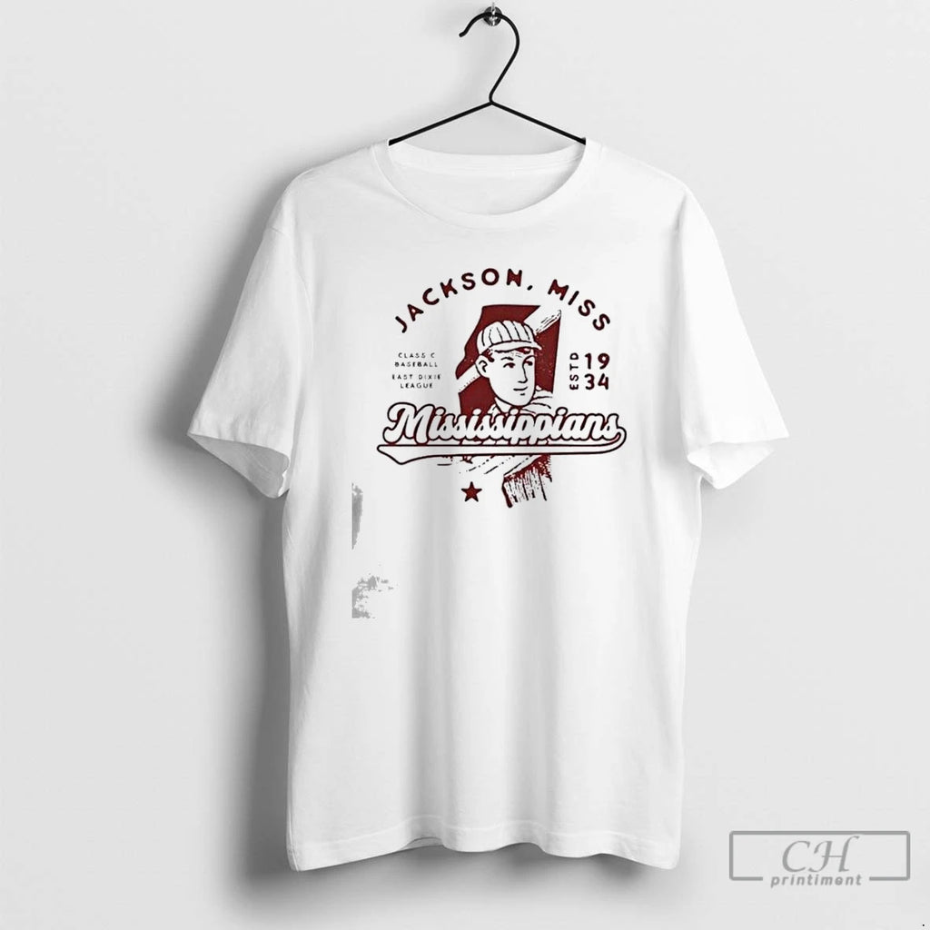 Premium Jackson Mississippians Mississippi Class C Baseball East Dixie League T Shirts