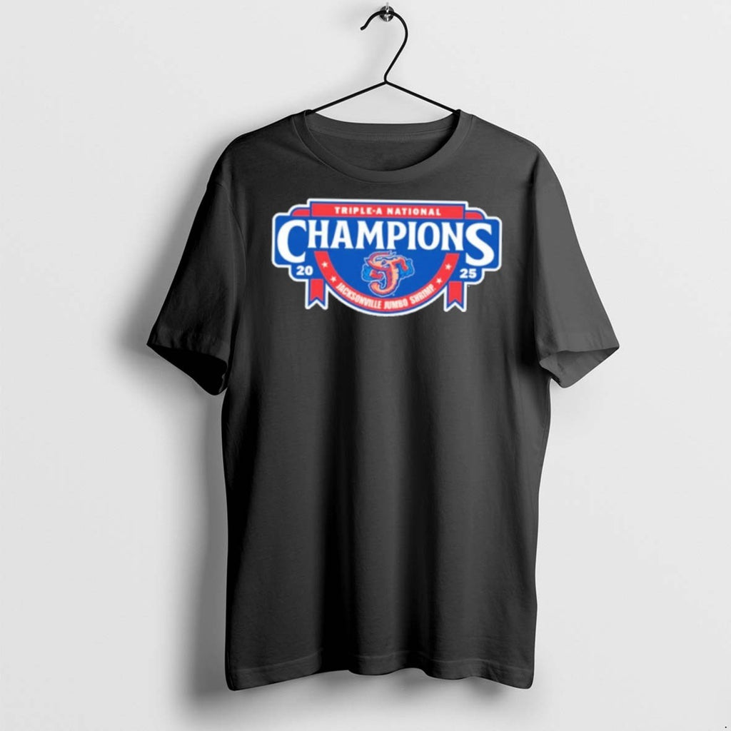 Premium Jacksonville Jumbo Shrimp 2025 Triple A National Champions T Shirts