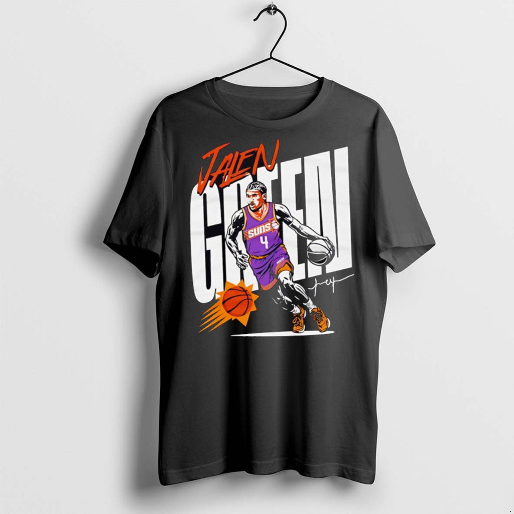 Premium Jalen Green Phoenix Suns Vector Player Signature T Shirts