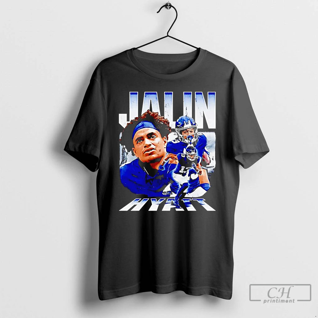 Premium Jalin Hyatt Triple Player New York Giants T Shirts