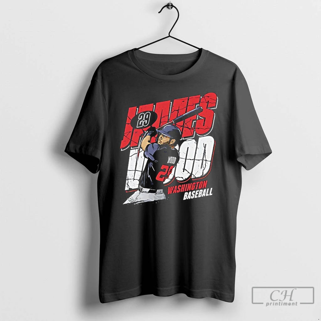 Premium James Wood 29 Washington Nationals Player Name And Number T Shirts
