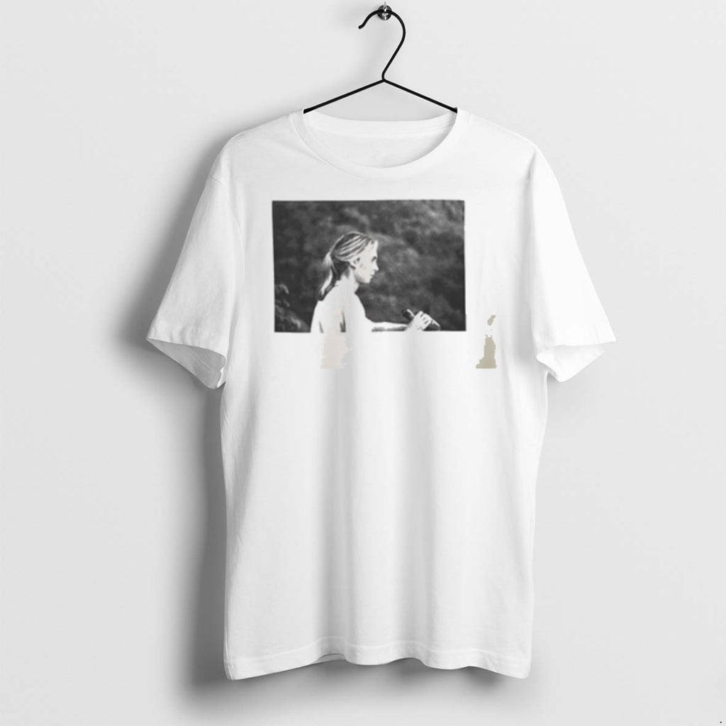 Premium Jane Goodall Profile Portrait Bw Contoured Fit T Shirts