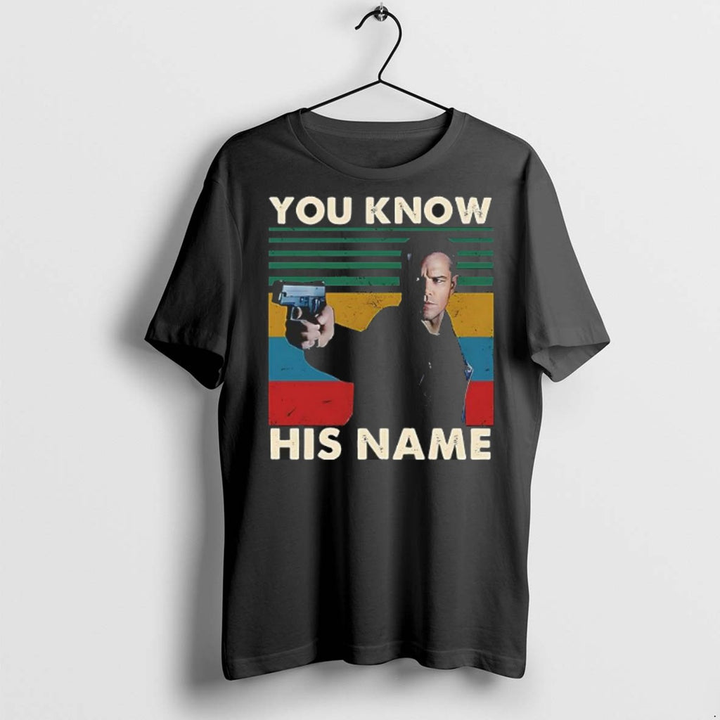 Premium Jason Bourne You Know His Name Vintage T Shirts