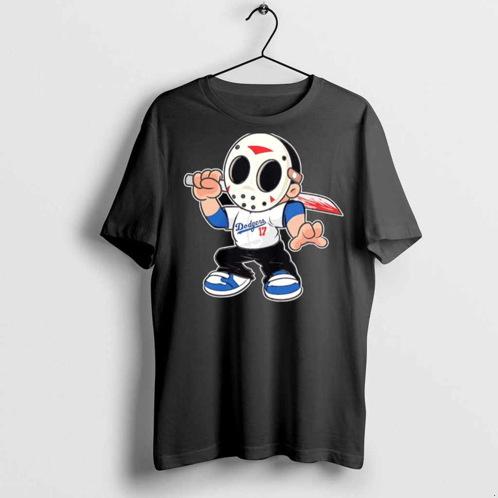 Premium Jason Voorhees Los Angeles Dodgers 17 Halloween T Shirts