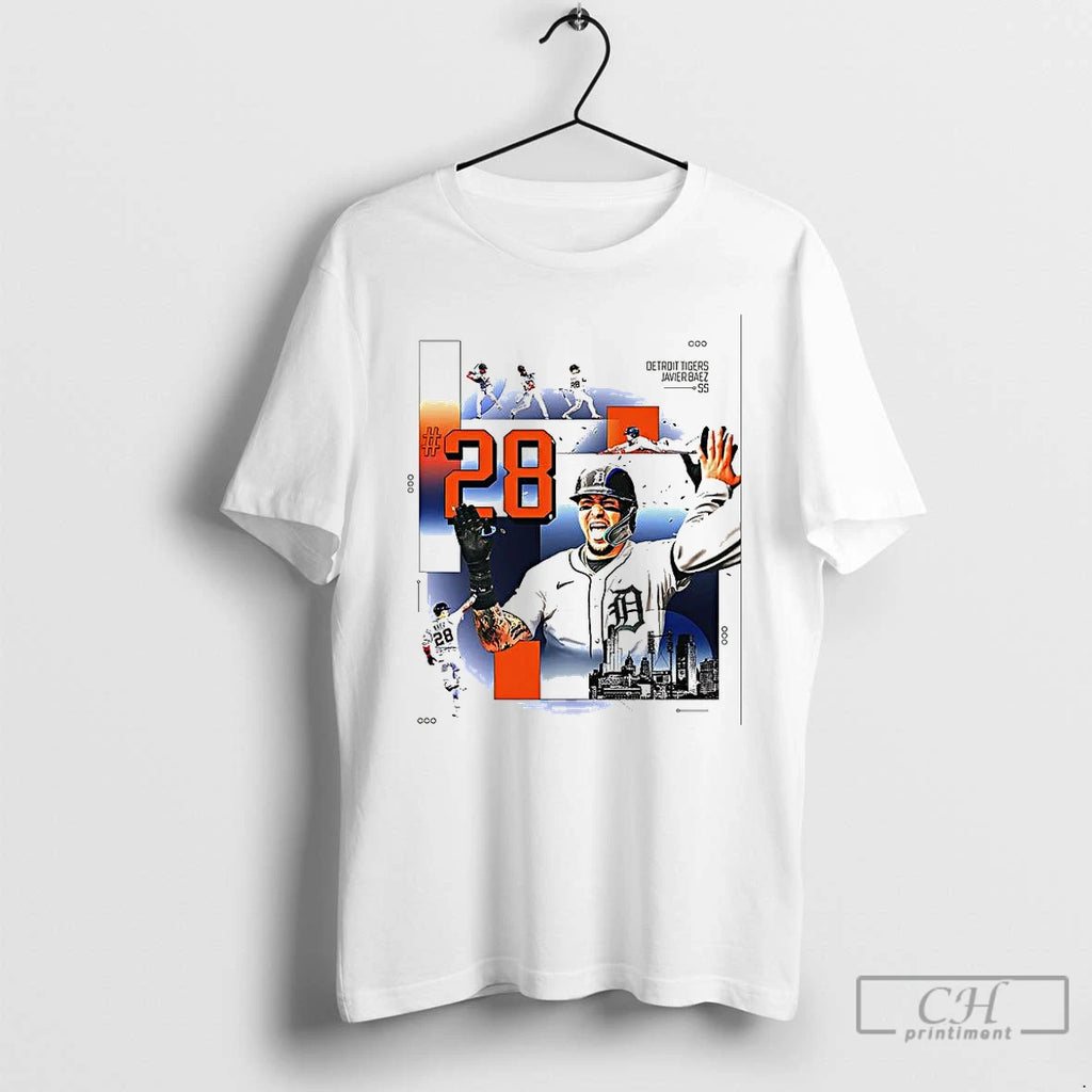 Premium Javier Baez Detroit Tigers Baseball Run Homers Number 28 T Shirts