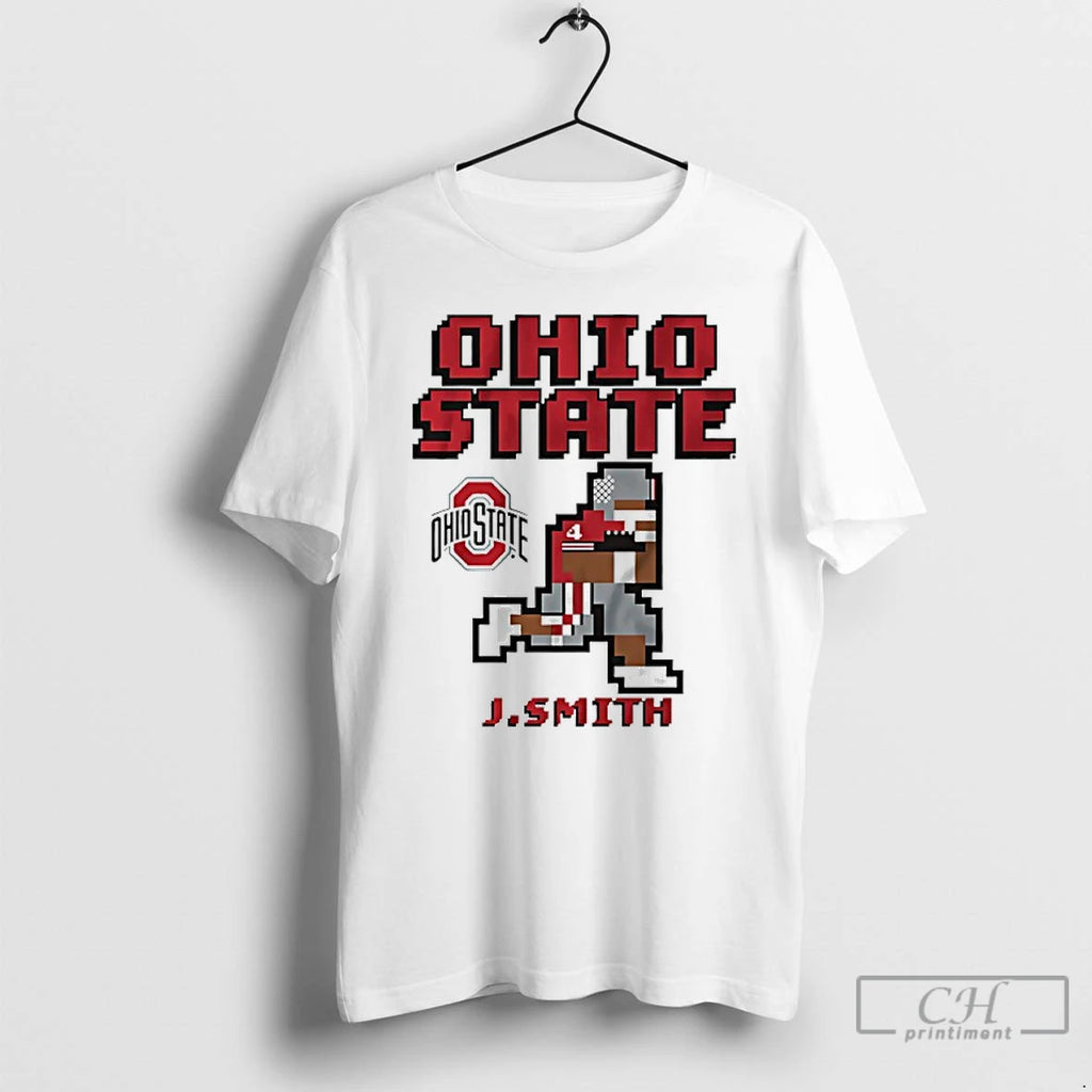 Premium Jeremiah Smith Ohio State Football Retro Baller T Shirts