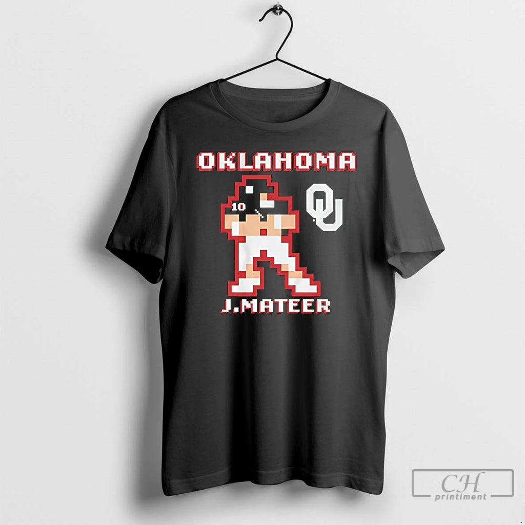 Premium John Mateer Oklahoma Sooners Football Retro Baller T Shirts