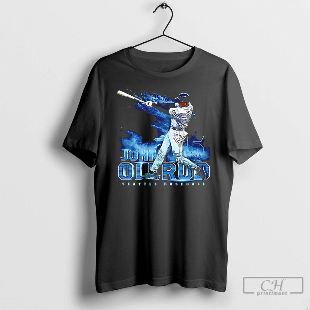 Premium John Olerud 5 Seattle Mariners Baseball Grunge Swing T Shirts