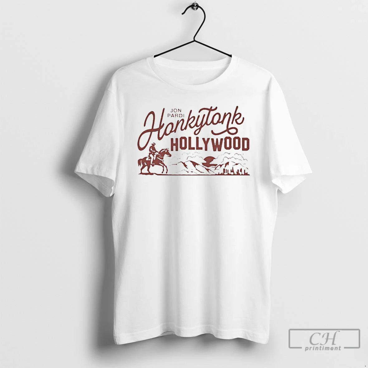 Premium Jon Pardi Merch Cowboy Scene Hollywood T Shirts