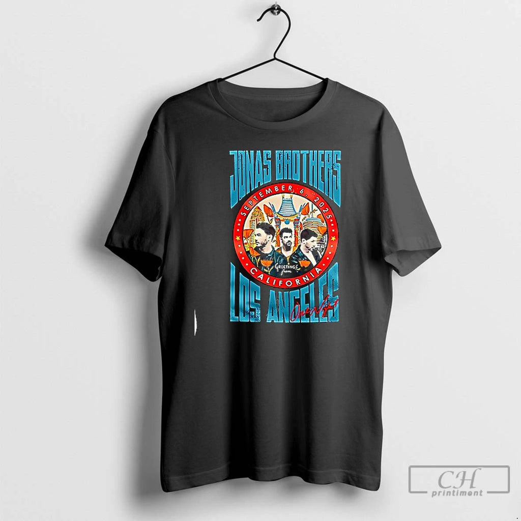 Premium Jonas Brothers Greetings From California Los Angeles One Night T Shirts
