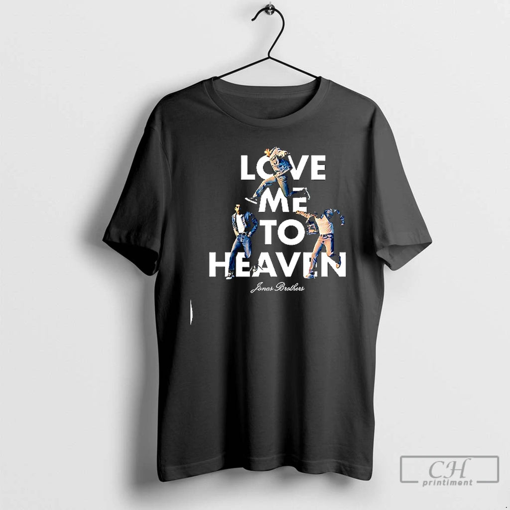 Premium Jonas Brothers Love Me To Heaven Photo Pose T Shirts