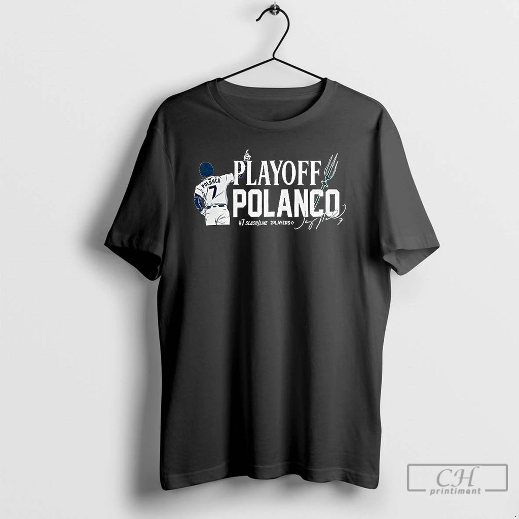 Premium Jorge Polanco Seattle Mariners Baseball Playoff Polanco Signature T Shirts