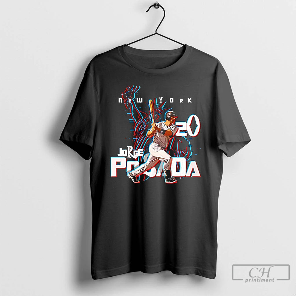 Premium Jorge Posada New York Yankees 3d Graphic T Shirts