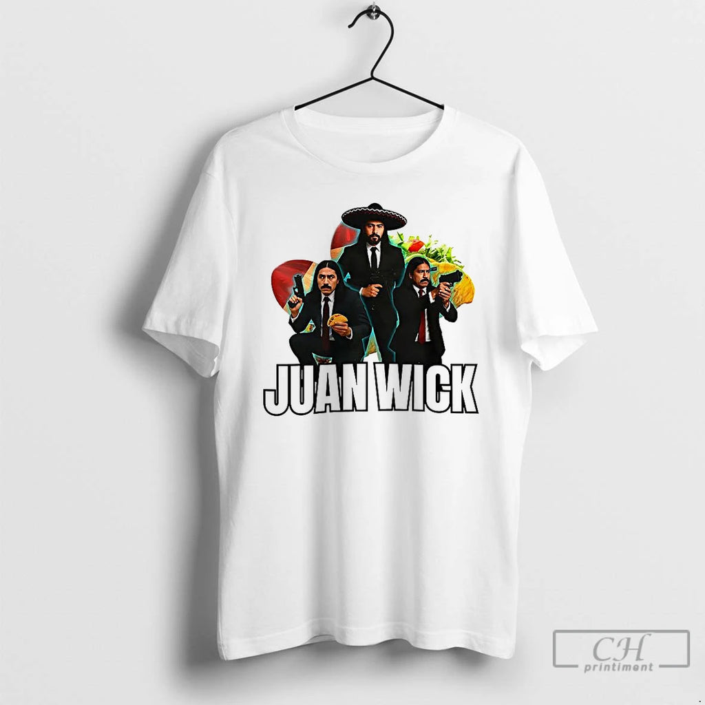 Premium Juan Wick John Wick Taco Sombrero Parody T Shirts