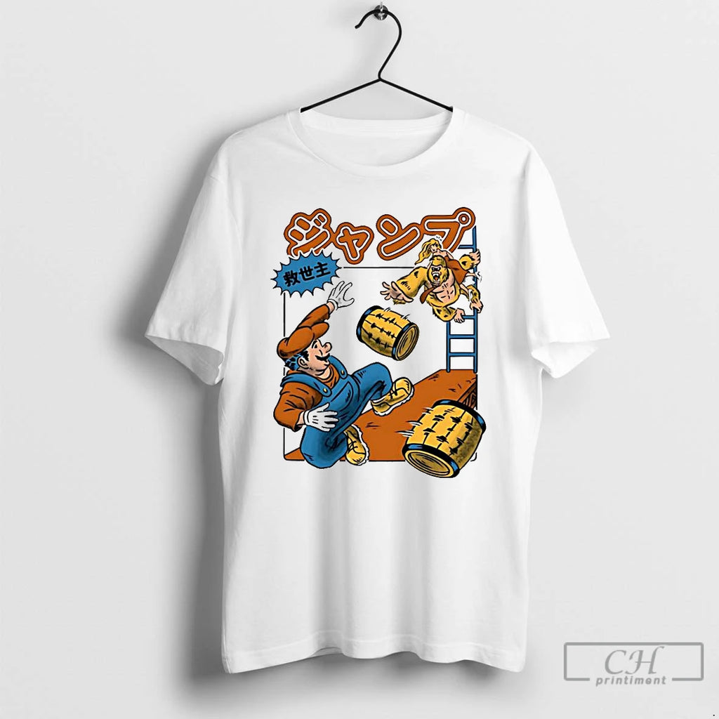 Premium Jumping Savior Cartoon Funny T Shirts