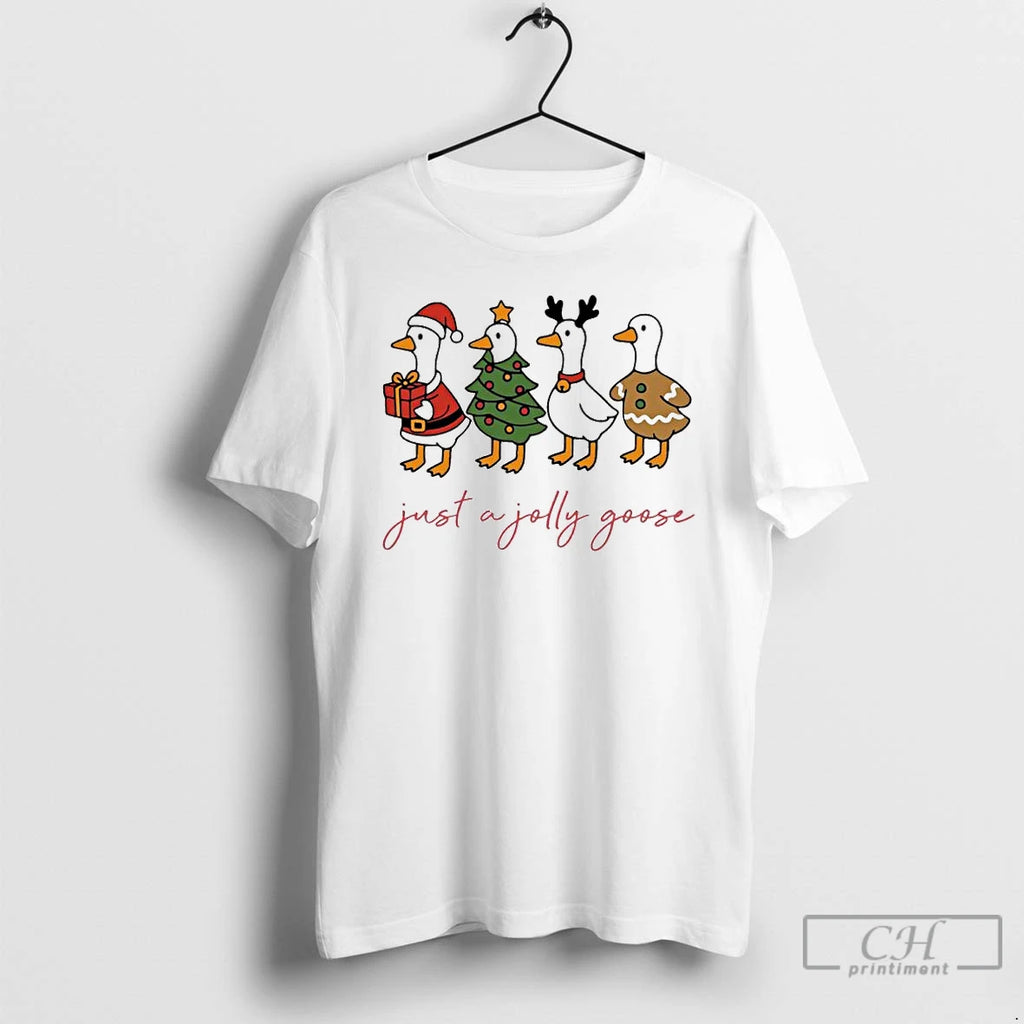 Premium Just A Jolly Goose Funny Christmast Ornaments T Shirts