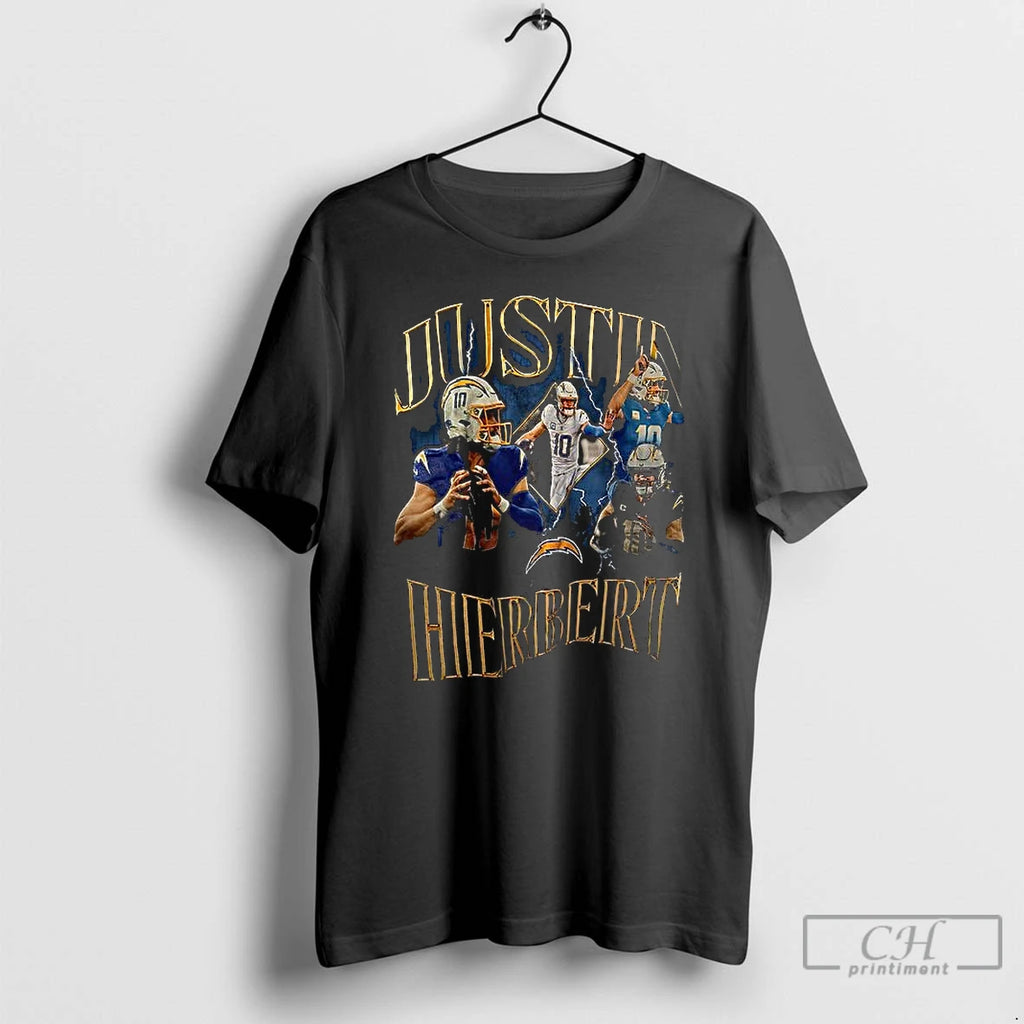 Premium Justin Herbert Qb1 Chargers Graphic T Shirts