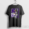 Premium Justin Jefferson Minnesota Vikings Football Collage Frame Number 18 Signature T Shirts