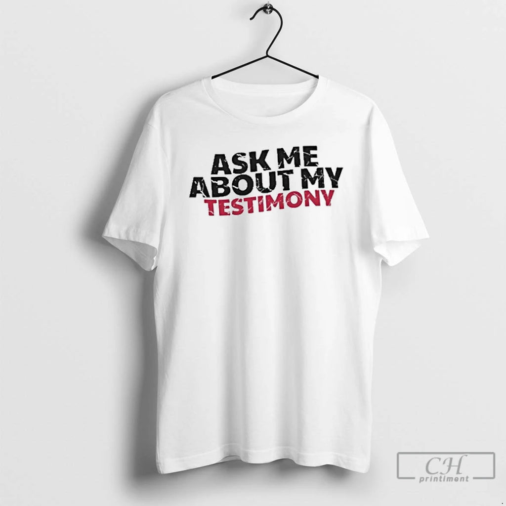 Premium Justin Williams God Is A G Ask Me About My Testimony T Shirts