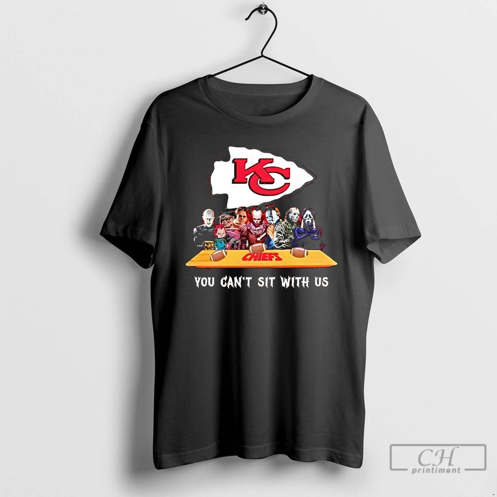 Premium Kansas City Chiefs Horror Movies You Cant Sit With Us T Shirts