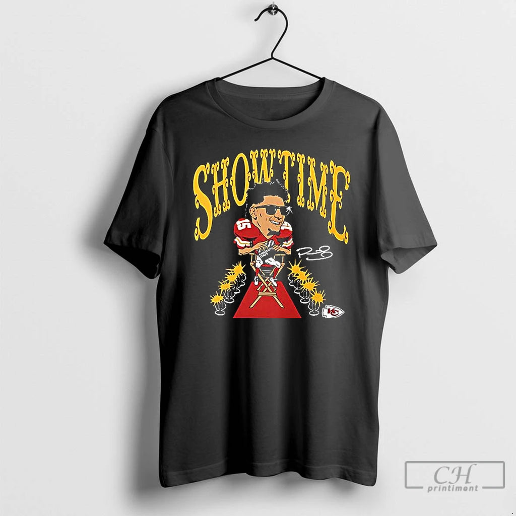 Premium Kansas City Chiefs Patrick Mahomes Caricature Player Graphic T Shirts