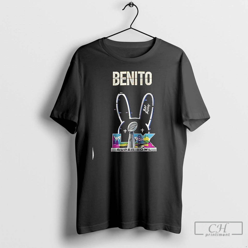 Premium Kansas City Chiefs X Bad Bunny Benito Football Mascot Signature T Shirts