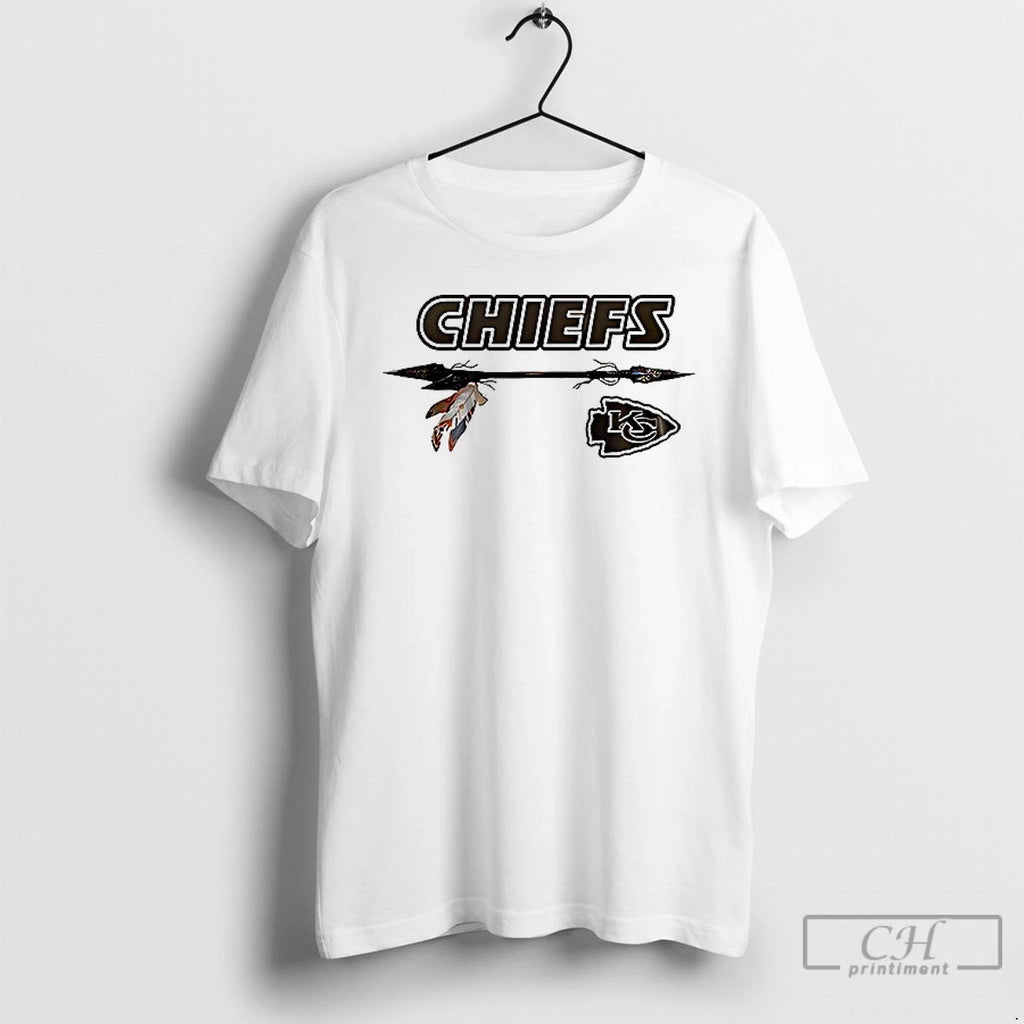 Premium Kansas City Chiefs X Native American Heritage 1 Sided T Shirts