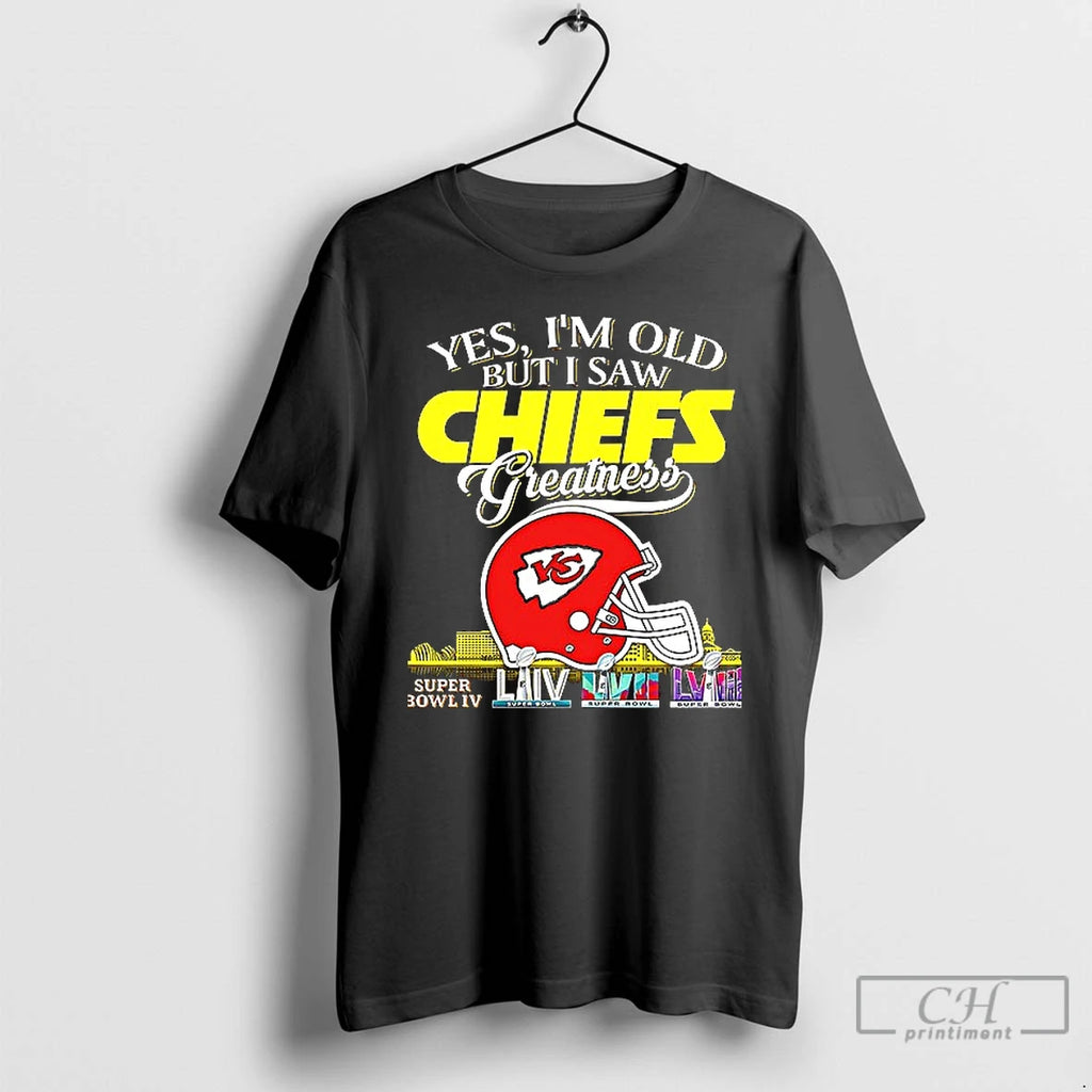 Premium Kansas City Chiefs Yes Im Old But I Saw Greatness Helmet Ceramic Ceramic And