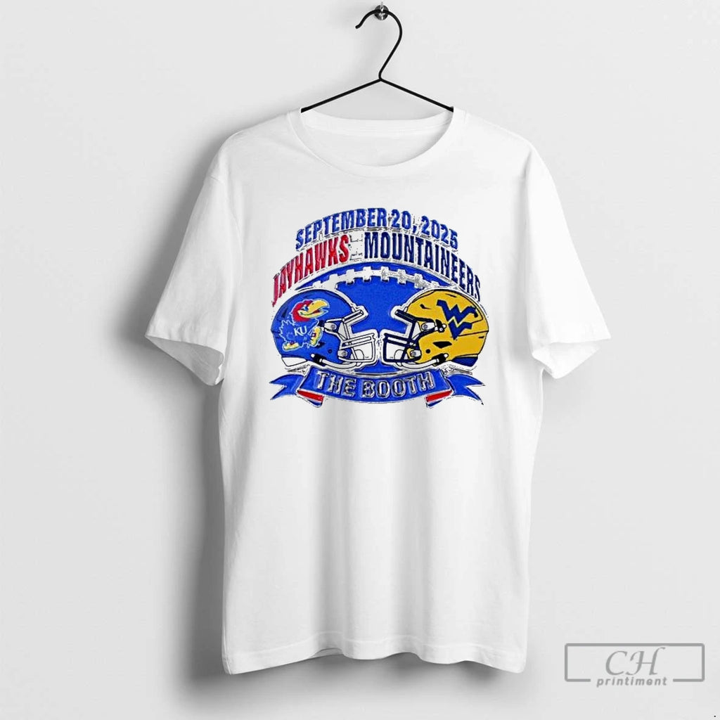 Premium Kansas Jayhawks Souvenir 2025 Vs West Virginia Game Day September 20 2025 T Shirts