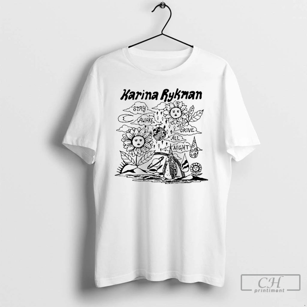 Premium Karina Rykman Stay Awake Drive All Night Rock The Pink T Shirts