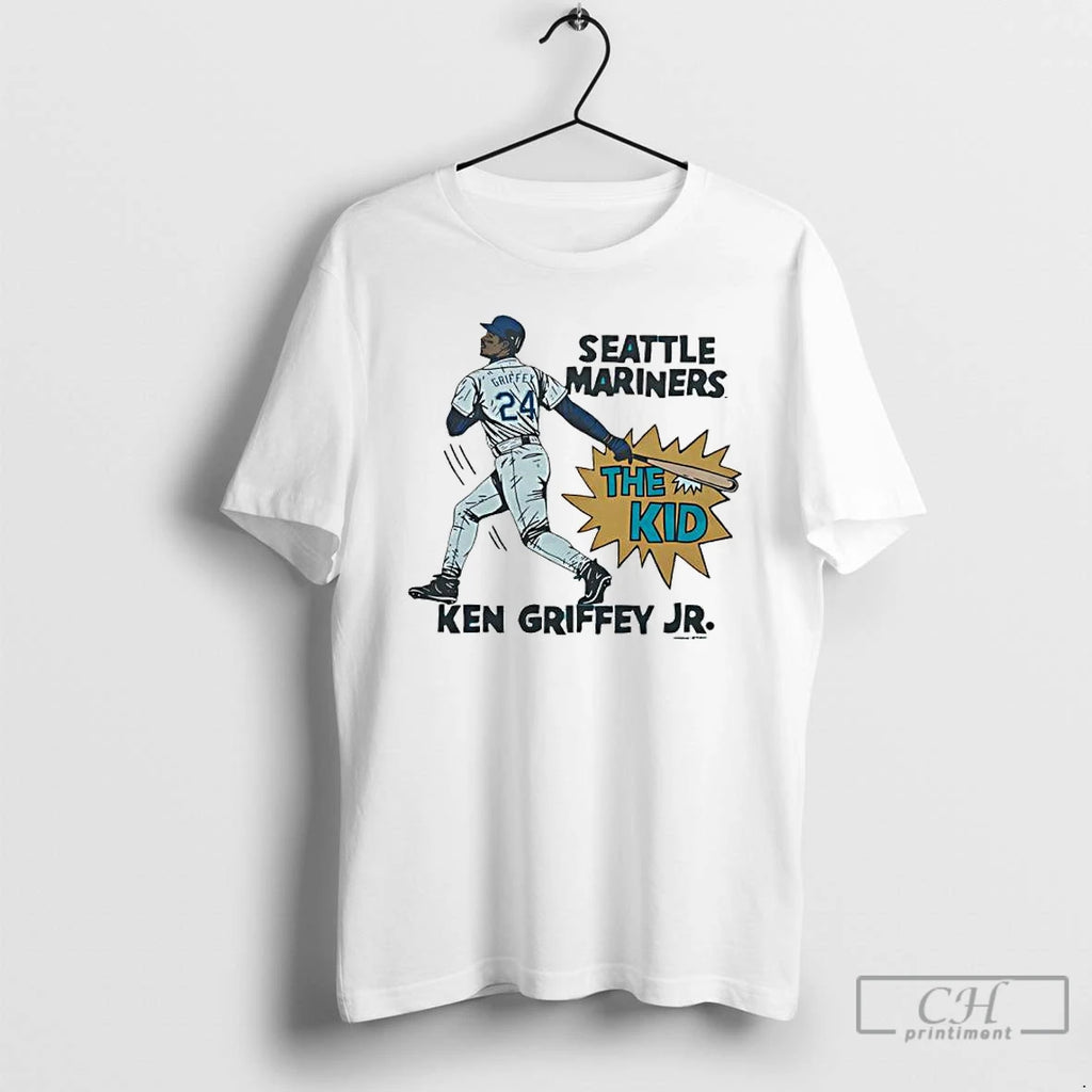 Premium Ken Griffey Jr Seattle Mariners The Kid Home Graphic T Shirts