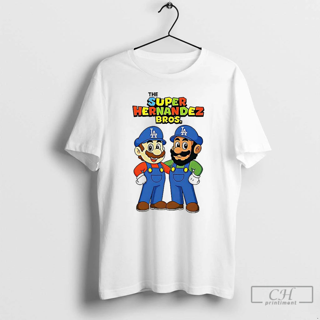 Premium Kike Hernandez Los Angeles Dodgers Baseball The Super Hernandez Bros T Shirts