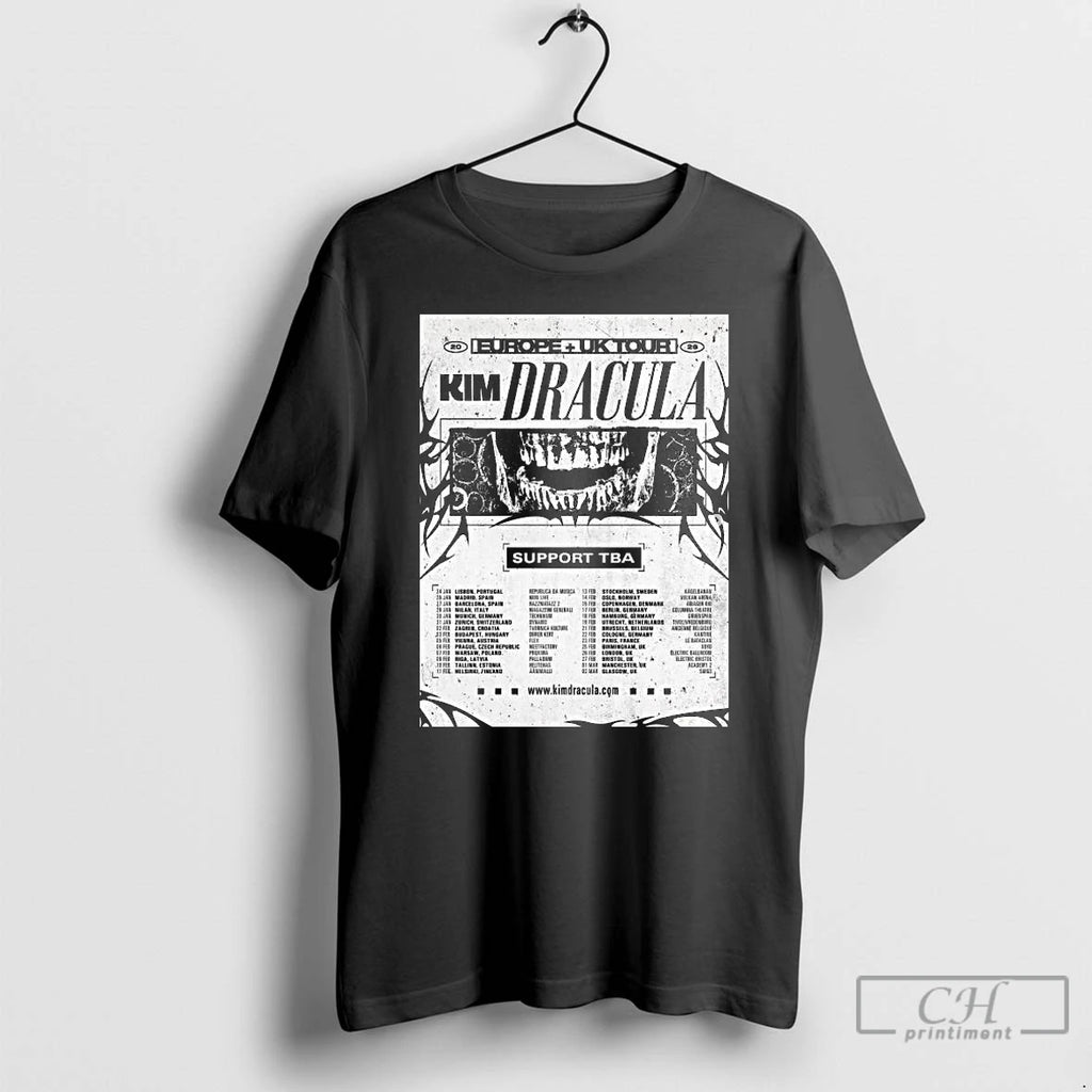 Premium Kim Dracula Europe Uk Tour 2026 Long Sleve T Shirts