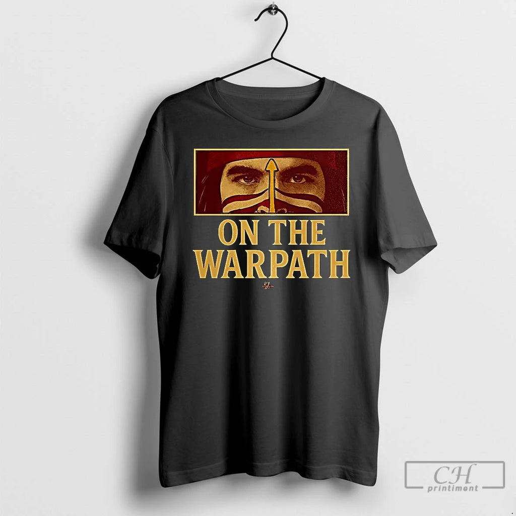 Premium Kj On The Warpath Face Painted In Native American Style T Shirts