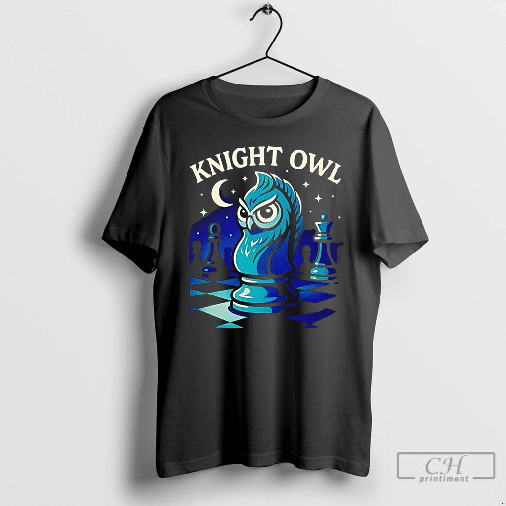 Premium Knight Owl Chess Halloween T Shirts