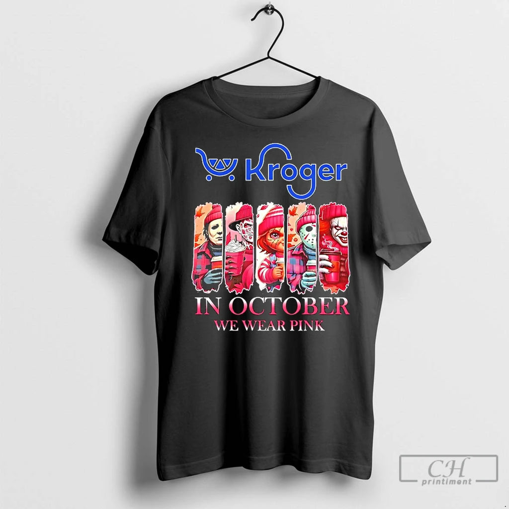 Premium Kroger X Horror Movies Halloween In October We Wear Pink