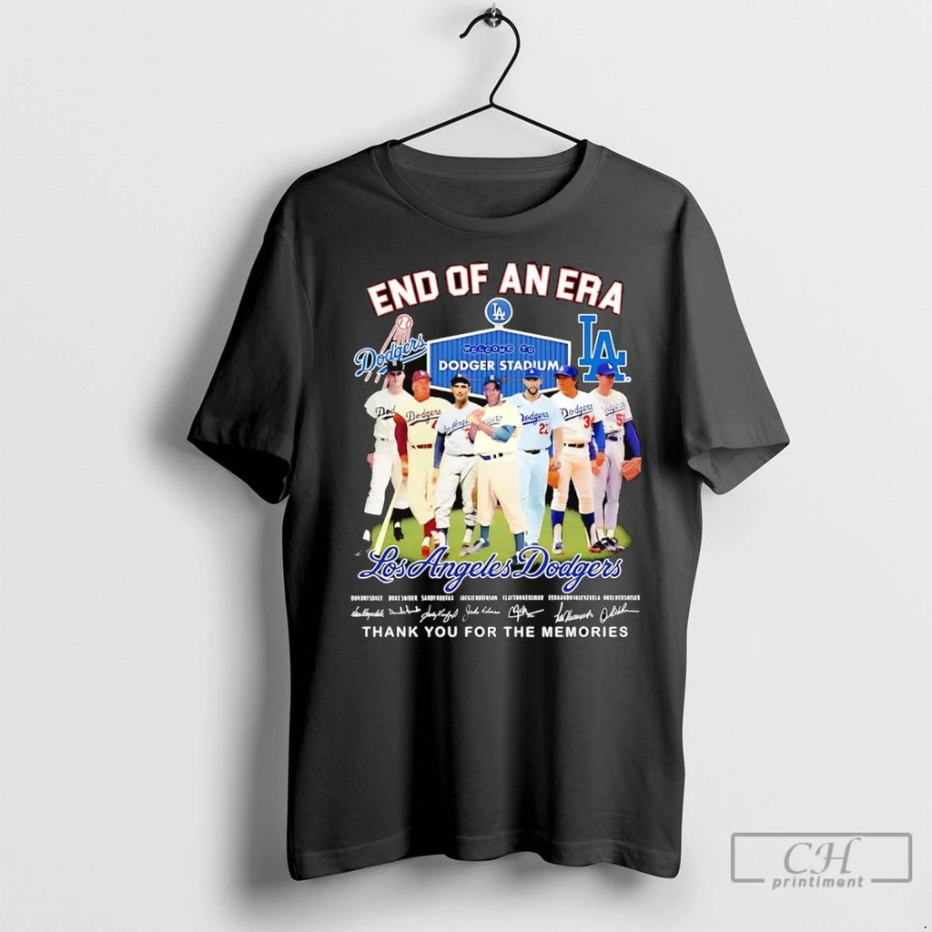 Premium La Dodgers End Of An Era Thank You For The Memories Signature