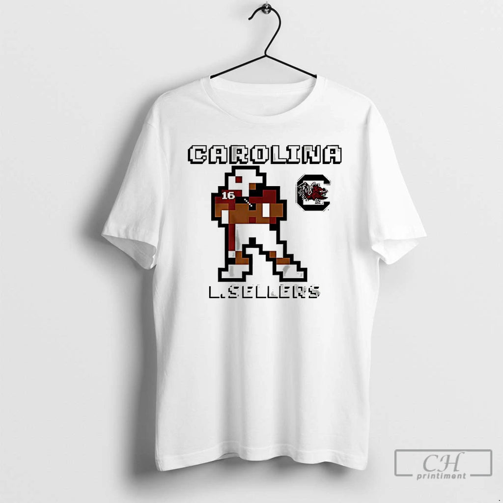 Premium Lanorris Sellers South Carolina Football Retro Baller 8 Bit Style T Shirts