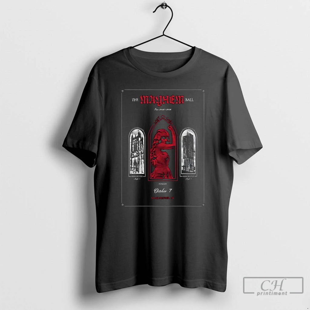 Premium Lady Gaga October 7 2025 Manchester The Mayhem Ball Tour Long Sleve T Shirts