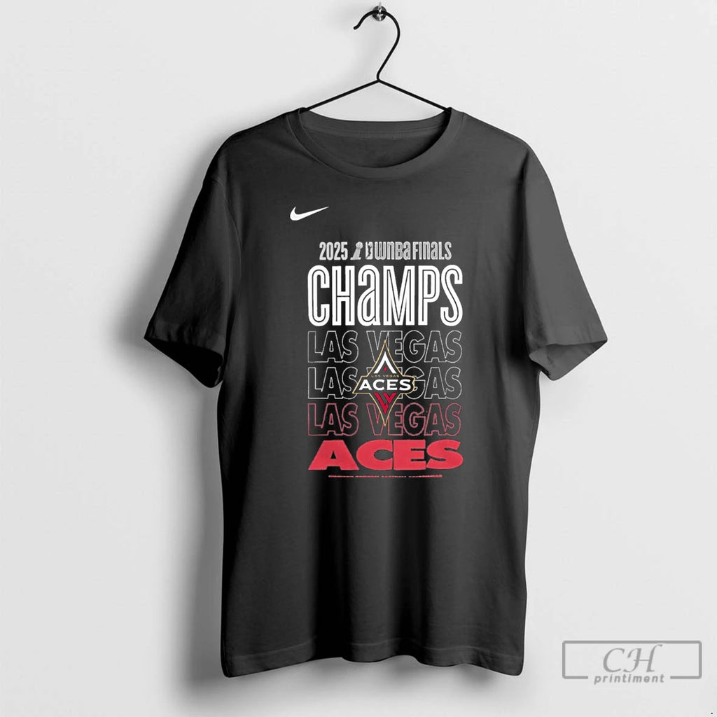 Premium Las Vegas Aces 2025 Wnba Finals Champions Locker Room T Shirts