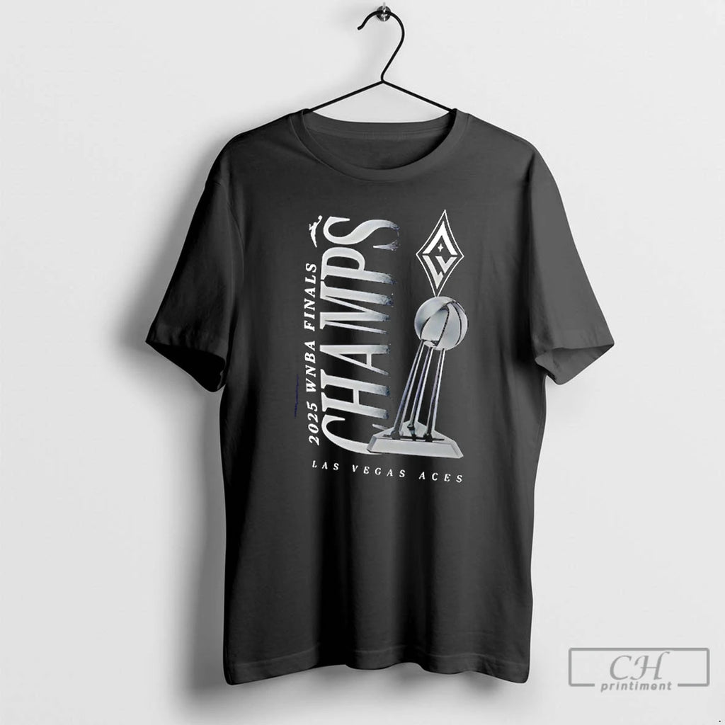Premium Las Vegas Aces 2025 Wnba Finals Champions Trophy T Shirts
