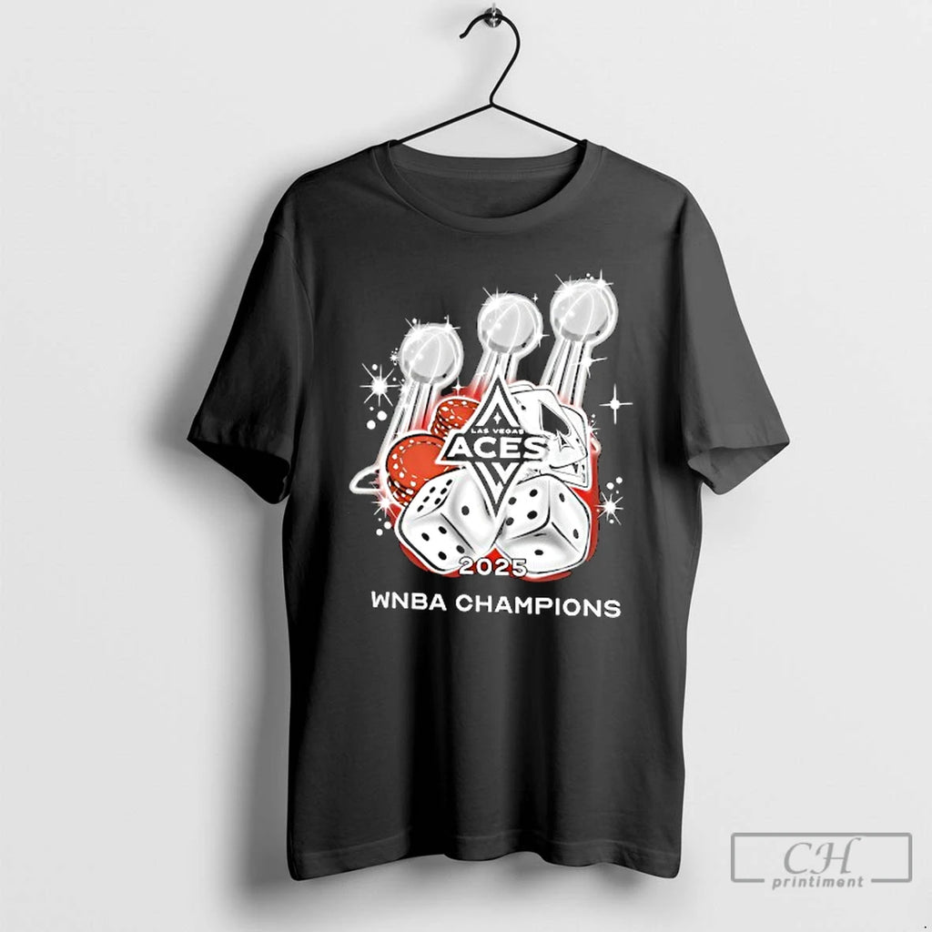 Premium Las Vegas Aces Basketball Poker Wnba Champs 2025 T Shirts