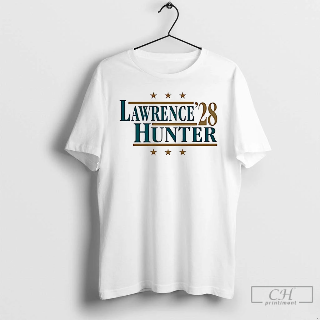 Premium Lawrence And Hunter 28 Jacksonville Football T Shirts