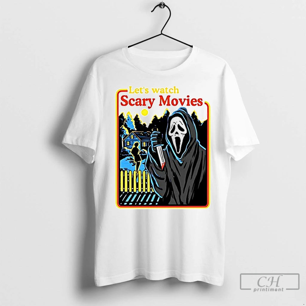 Premium Lets Watch Scary Movies Halloween Ceramic Ceramic And Classic Dad Cap