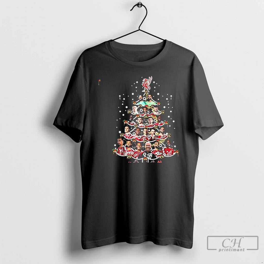 Premium Liverpool Fc Premier League Christmas Tree T Shirts