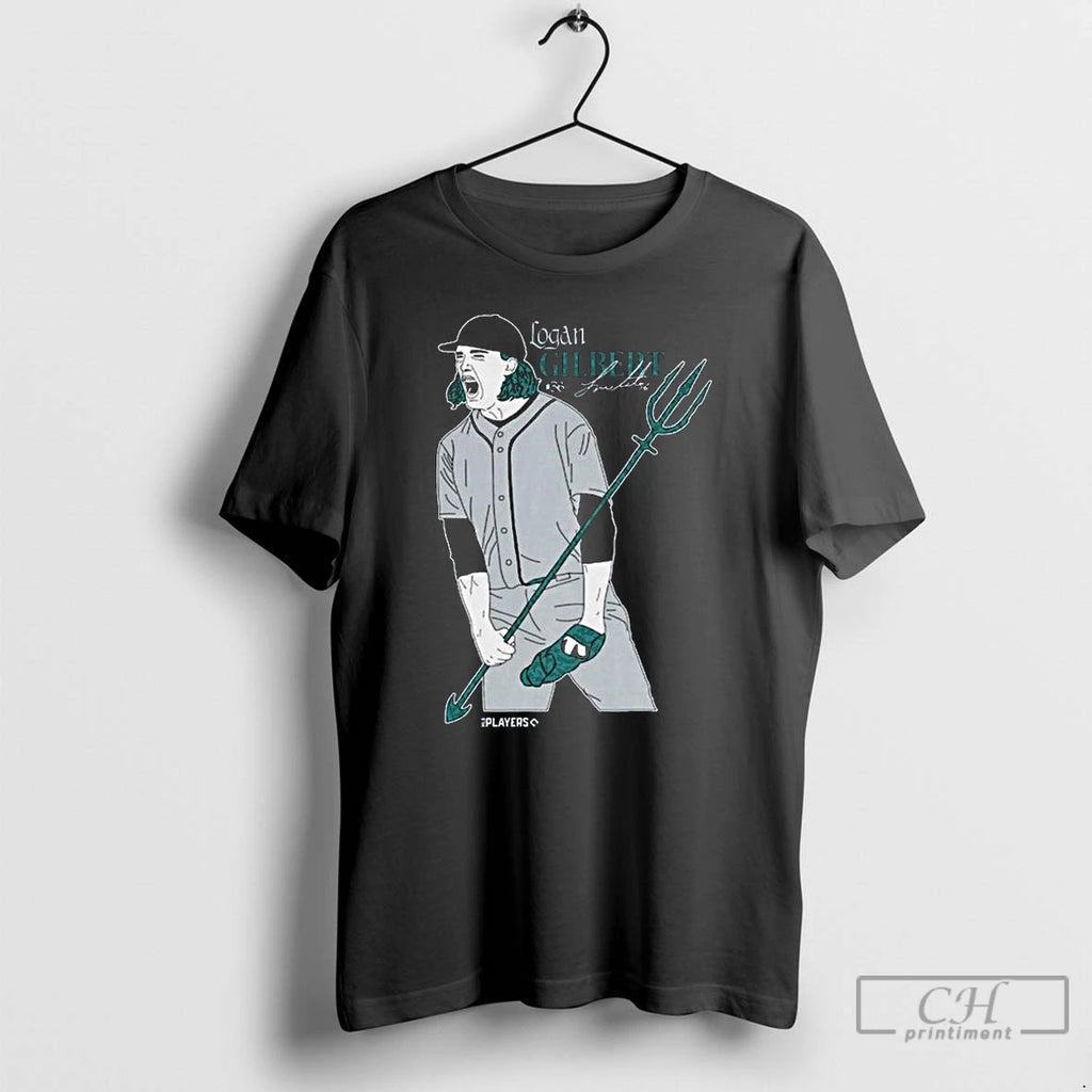 Premium Logan Gilbert Trident Signature Long Sleve T Shirts