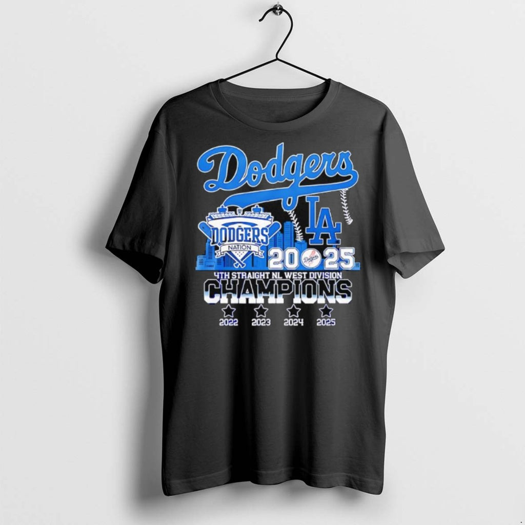 Premium Los Angeles Dodgers 2022 2023 2024 2025 4th Straight Nl West Division Champions